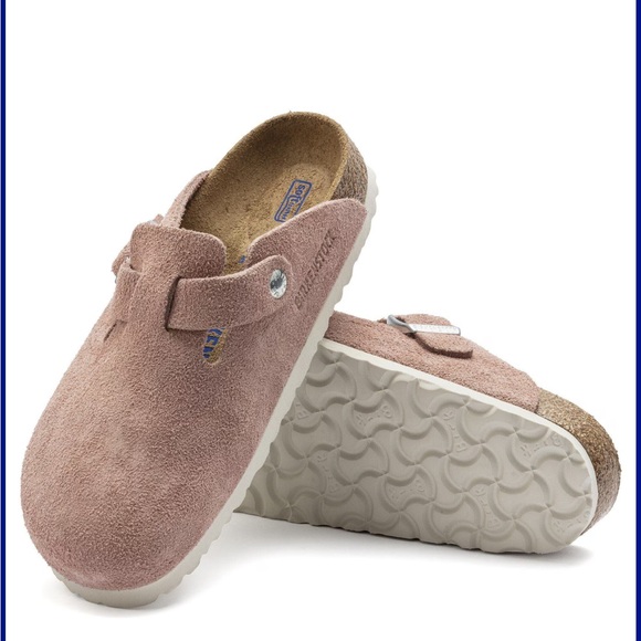 Birkenstock Pink Clay Suede Clog with Buckle— size 40 - Picture 4 of 7